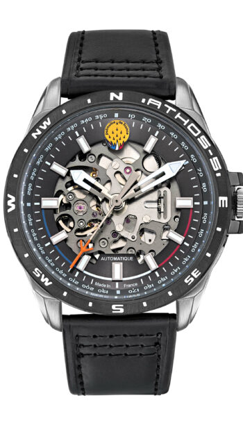 Montre Automatique Cadran et Cuir Noir A5-100PRS-668116