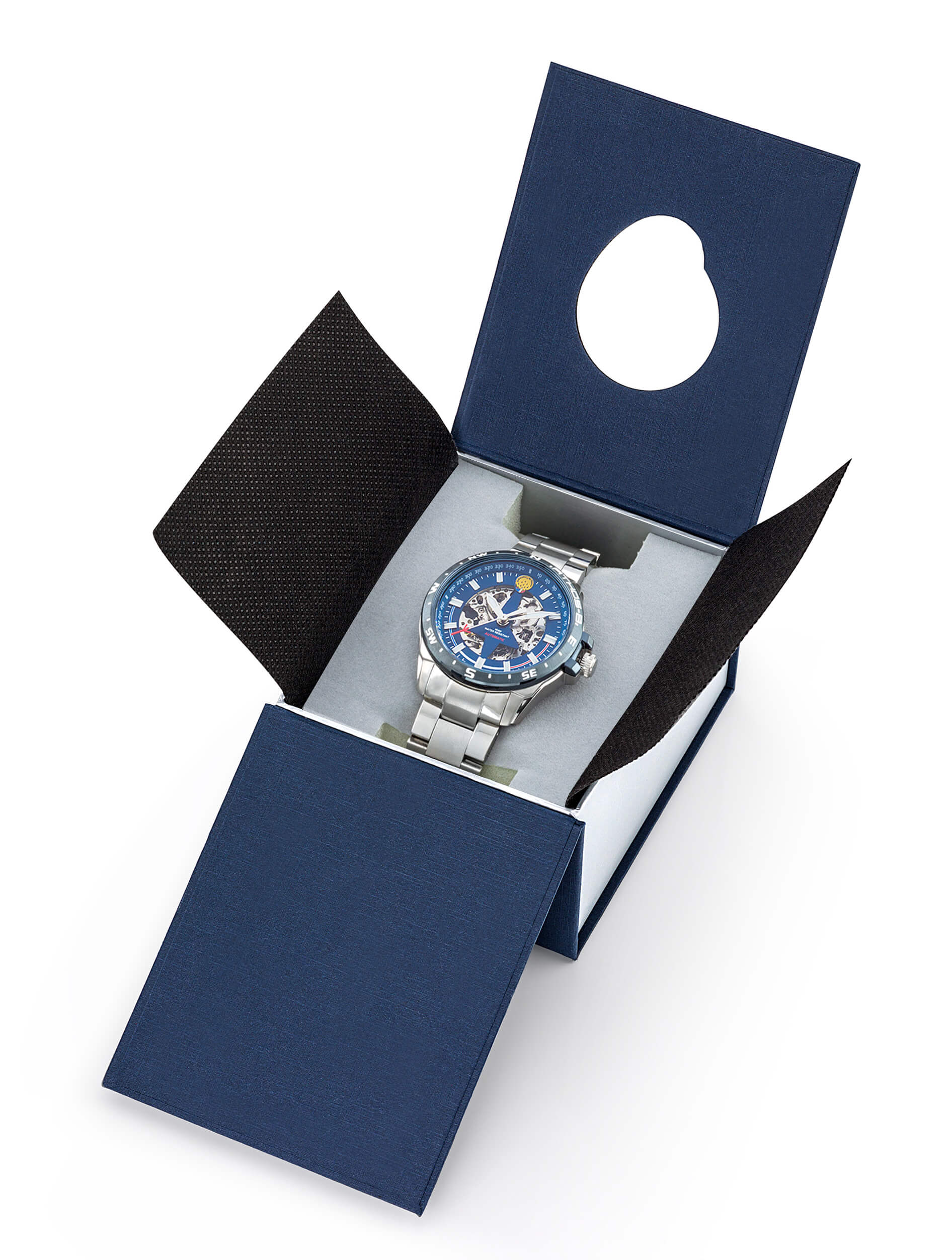 Coffret Montre Aviateur Patrouille de France Automatique Acier Cadran Bleu Athos8 A8-100ED-668110