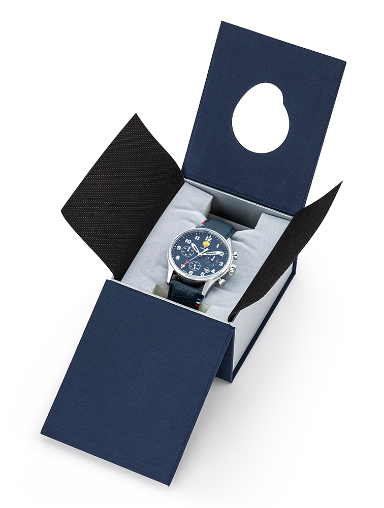 Coffret-Montre-Aviateur-Patrouille-de-France-Chronographe-Cadran-et-Cuir-Bleu-668136