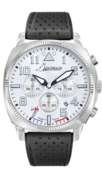 Montre Rafale Solo Display COACH Chrono Acier Cuir Noir 666024