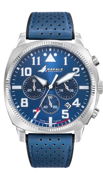 Montre Rafale Solo Display COACH Chrono Cuir Bleu 666025