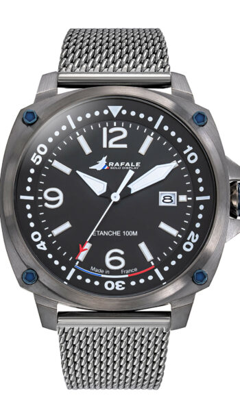 Montre Rafale Solo Display PILOTE Acier Cadran noir 666036