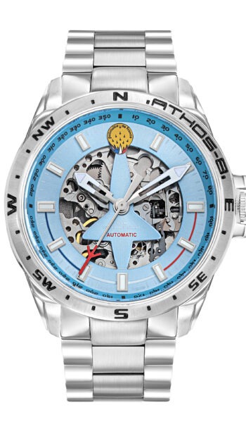 Montre Automatique Acier Cadran Bleu Clair A8-100ED-668144