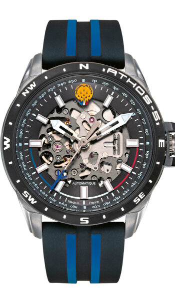 Montre Pilote Patrouille de France Silicone noir bleu 668119