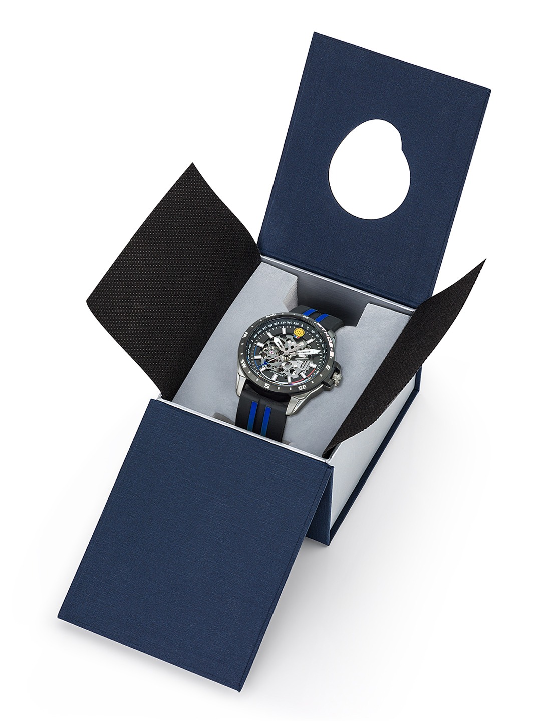 Montre Pilote Patrouille de France Silicone noir bleu 668119 – Ecrin