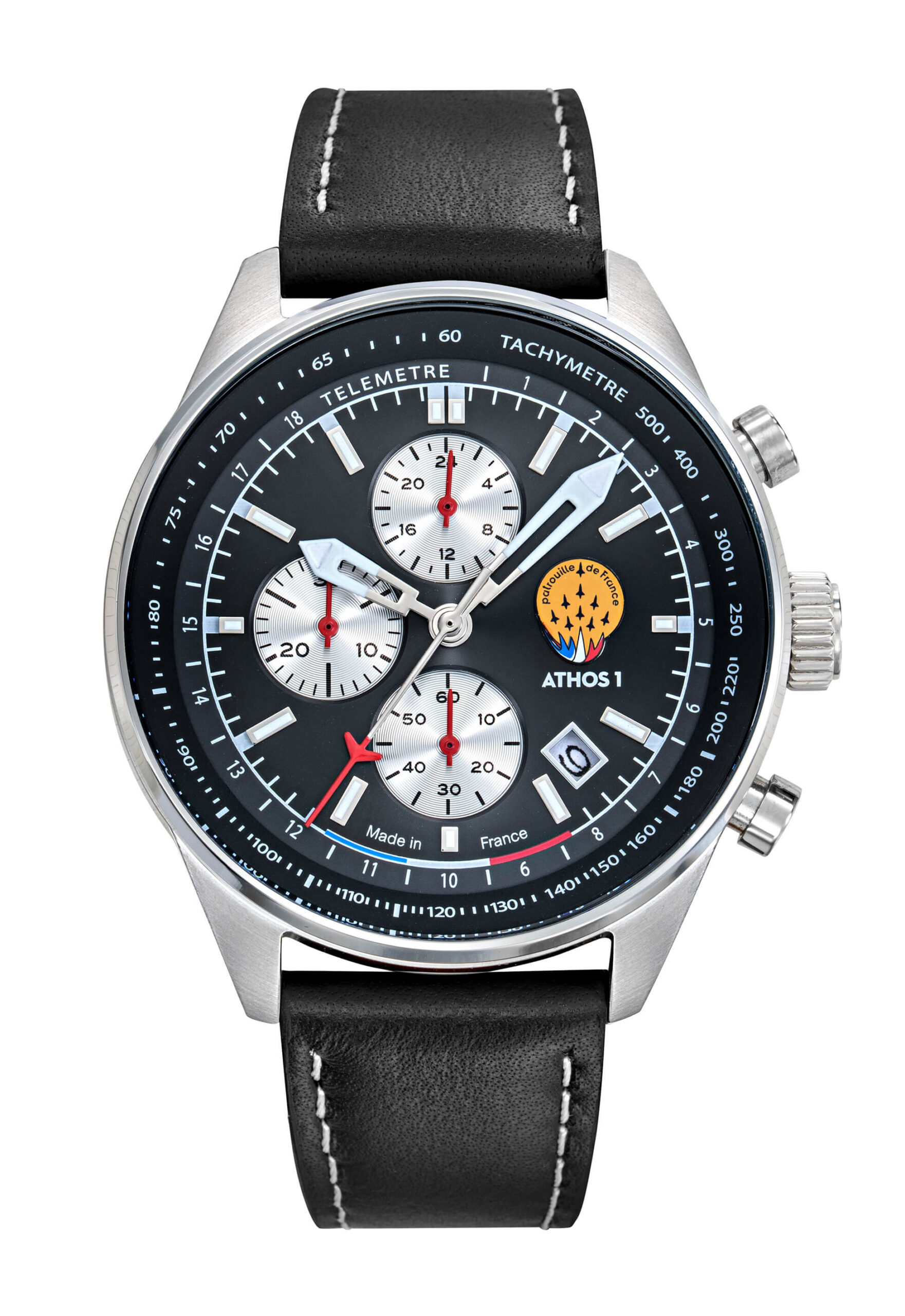 montre-chronographe-athos-1-cadran-noir-cuir-noir-a1-100l-668147-Face